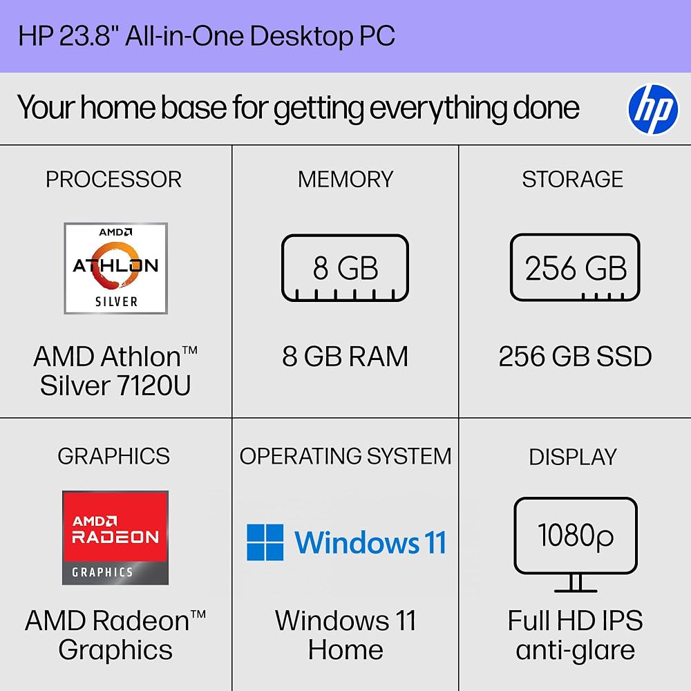 Amazon.co.jp: HP 23.8インチオールインワンデスクトップPC、FHD